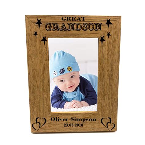 PERSONALIZED - Granddaughter, I Love You to the Moon & Back Baby Picture Frame. . Grandson picture frame